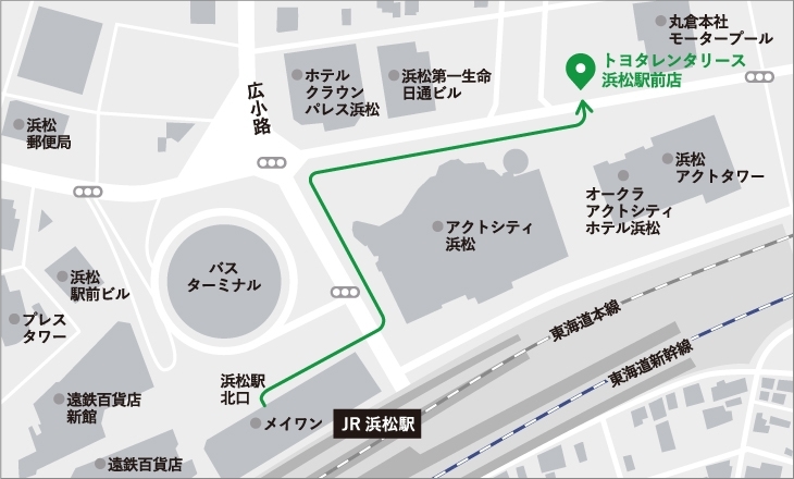 トヨタレンタカー浜松駅前店 店舗情報 レンタカー カーリースのことなら トヨタレンタリース浜松